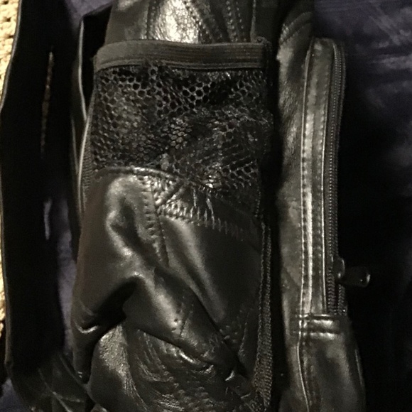 LEATHER PATCHWORK BACKPACK - Picture 5 of 7